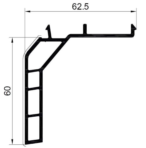 Fensteranschlussprofil 60mm Fensteranschlussprofil 60mm