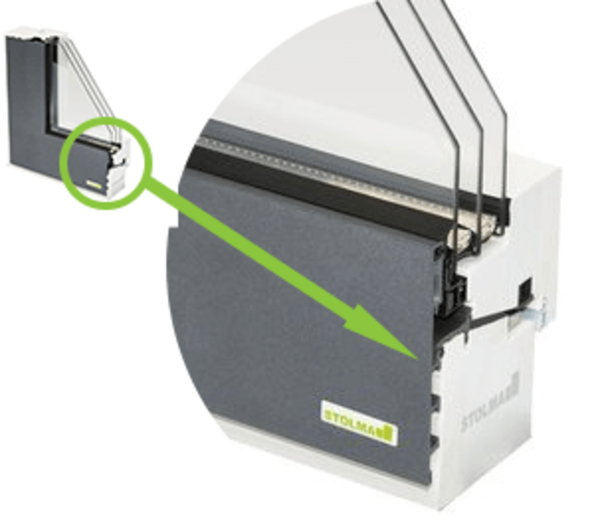 Fenster Premium Protect Integral Profilansicht