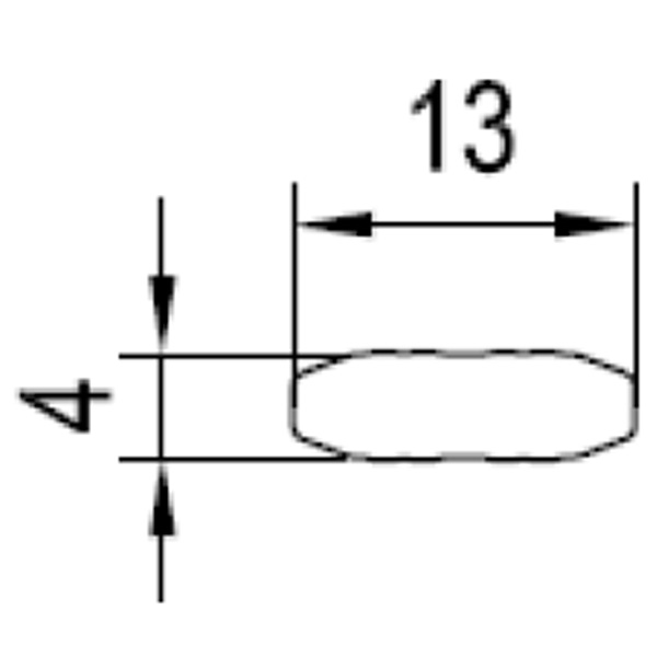 Technische Zeichnung von STOLMA Aluplast Verdeckt liegende Kopplung - Kopplung Nr. 120116 Schnitt
