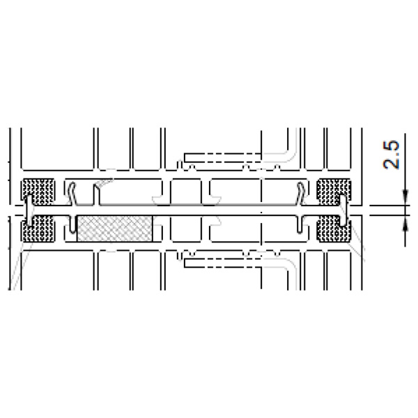 Technische Zeichnung von STOLMA Salamander Kopplung - Federkopplung - Kopplung Nr. NP8110 - Schnitt