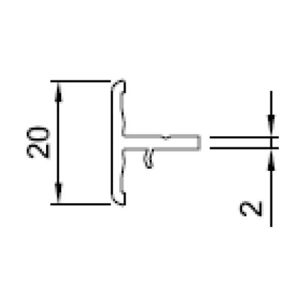 Technische Zeichnung von STOLMA Salamander Kopplung - H-Kopplung - Kopplung Nr. NP0190 - Schnitt